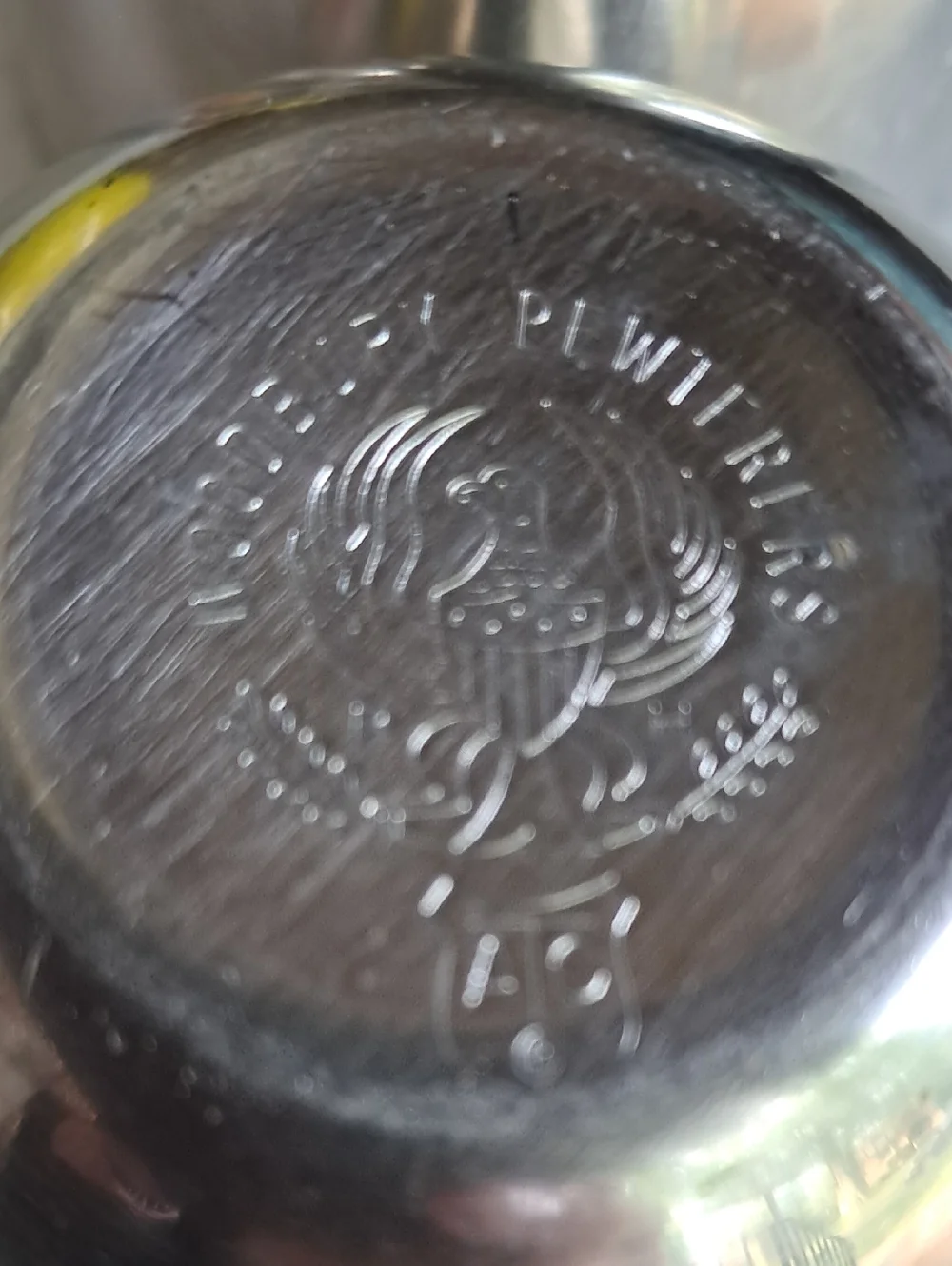 2 Vintage Woodbury Pewter cups
